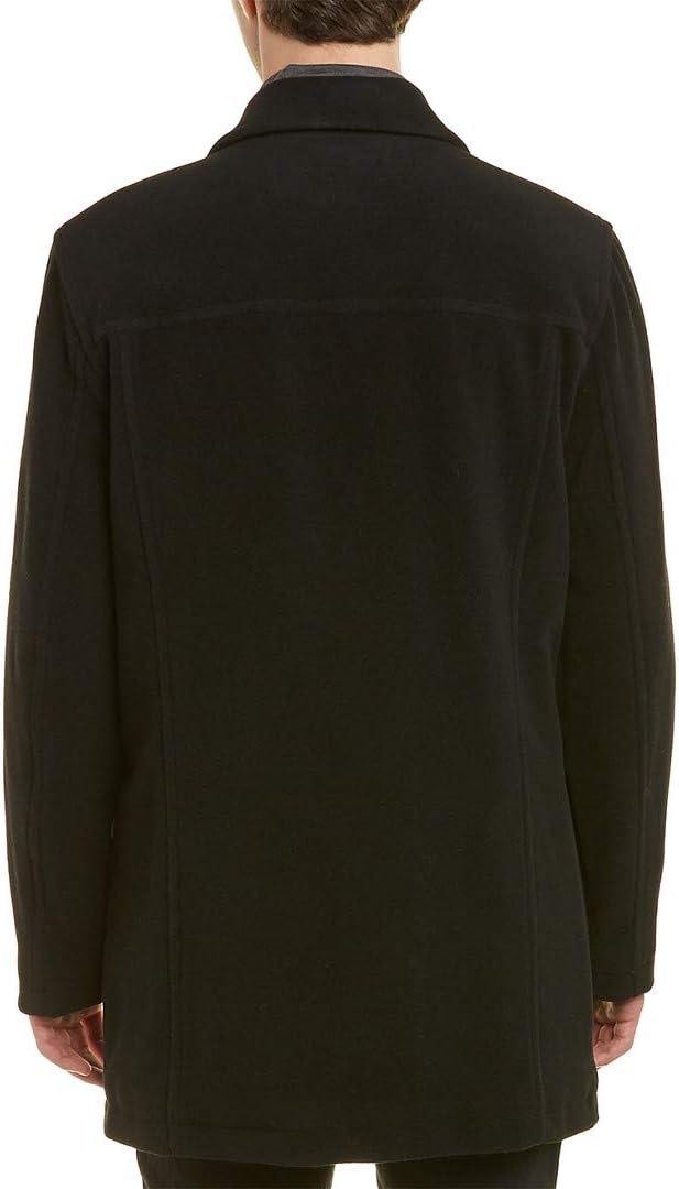 Men's Button Up Wool Plush Car Coat - Image 2