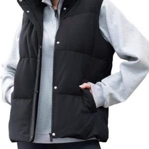 Down Puffer Vest for Women Lightweight Warm Sleeveless Puffer Jacket  Women Winter Trendy Puffy Vests