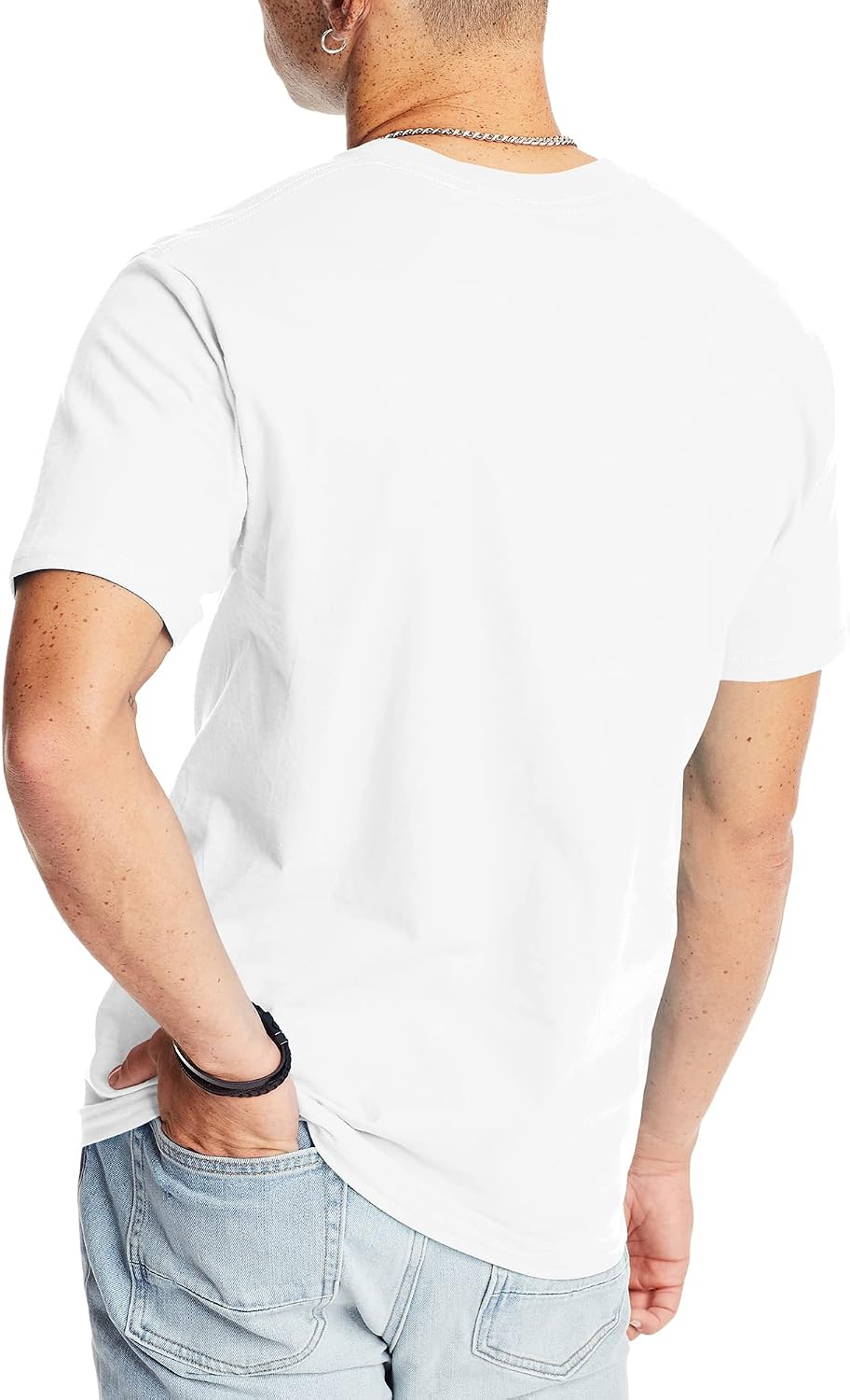 men t T-Shirt, Heavyweight Cotton Tee, 1 Or 2 Pack, Big & Tall - Image 2