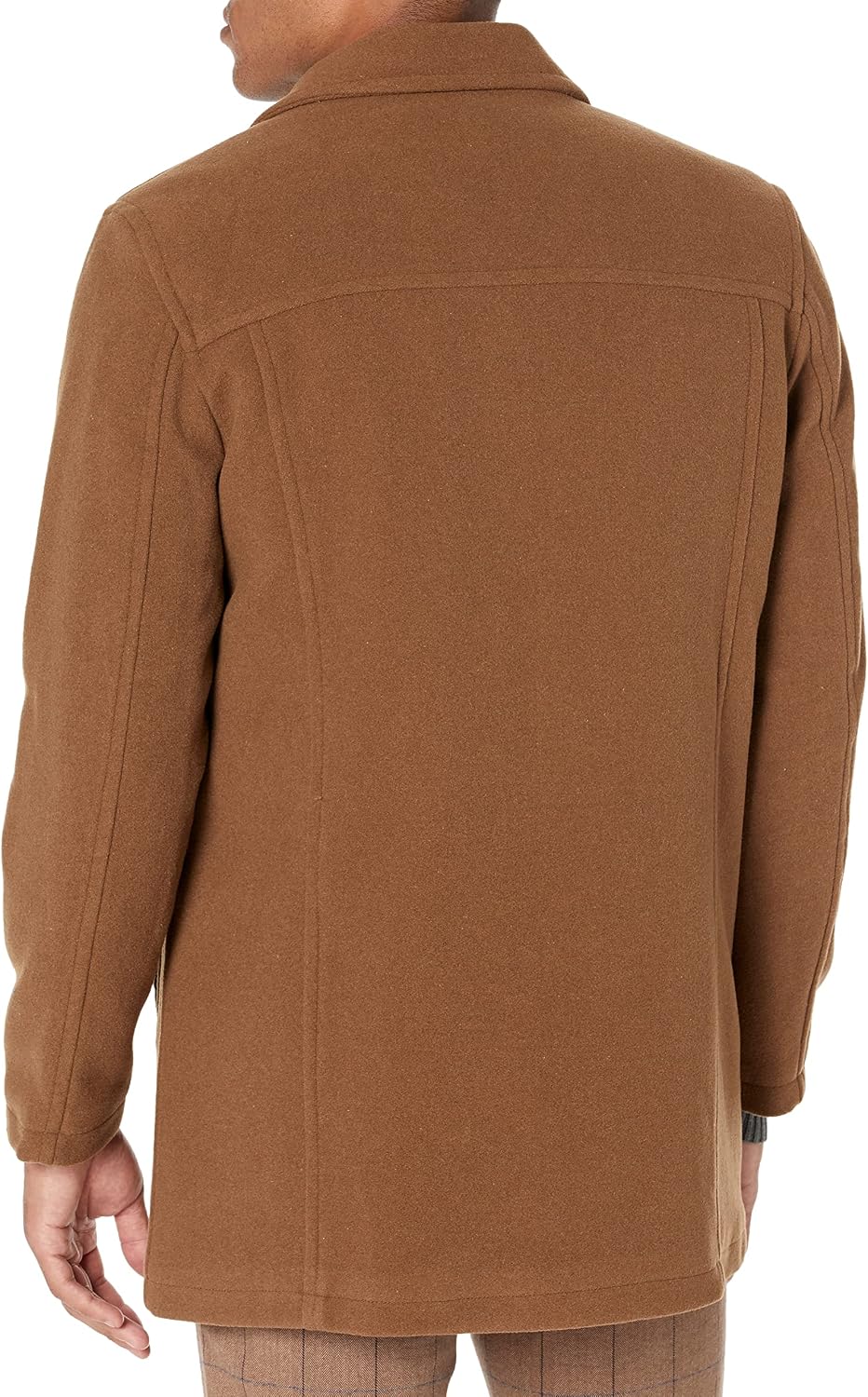 Men's Button Up Wool Plush Car Coat - Image 2